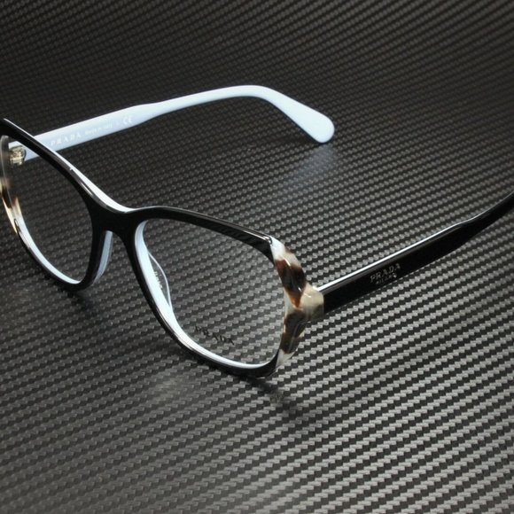 Prada Women's Black and Spotted Brown Eyeglasses!